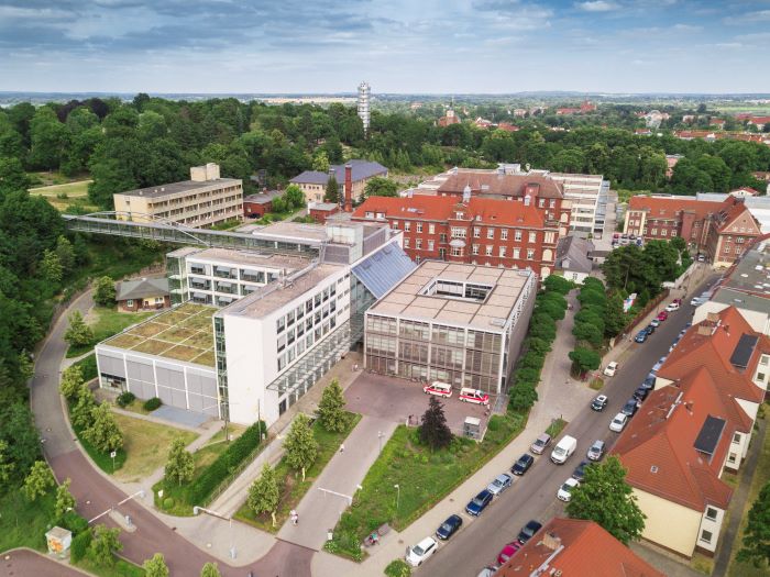Luftaufnahme Universitätsklinikum Brandenburg an der Havel